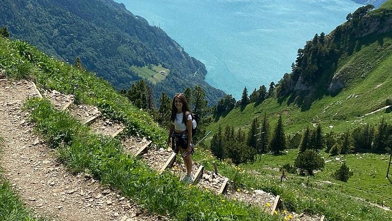 Judith Sartory nimmt sich bewusst ein oder zwei Tage frei um das zu tun, was ihr Spass macht. Dazu gehört das Wandern.