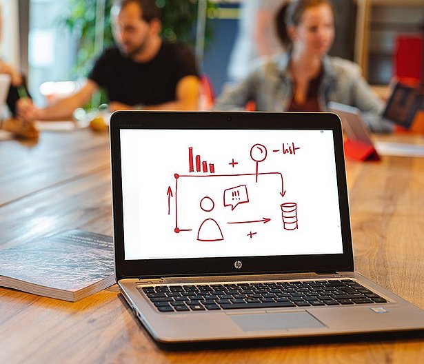 Gruppenarbeit der Studenten zur Klärung der Anforderungen im ICT-Bereich. 